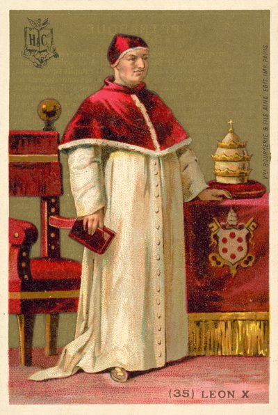 Paavi Leo X (chromolitho) tekijältä French School