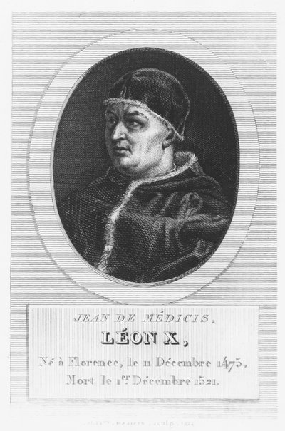 Paavi Leo X, Giovanni di Lorenzo de Medici (kaiverrus) tekijältä French School