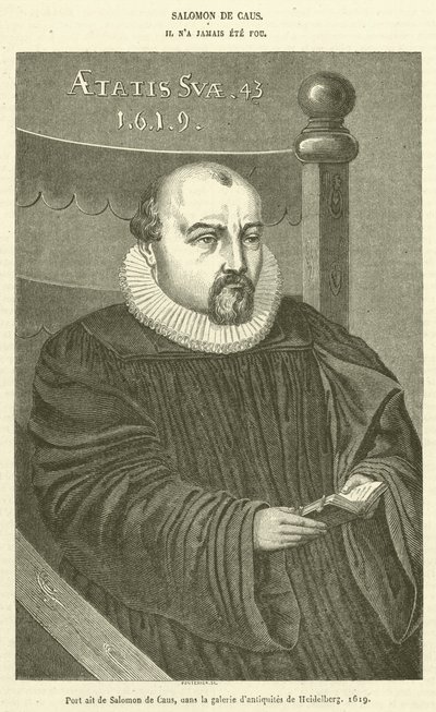 Salomon de Causin muotokuva Heidelbergin antiikkigalleriassa tekijältä French School