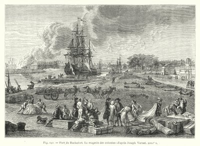 Rochefortin satama, siirtomaakauppa; Joseph Vernet