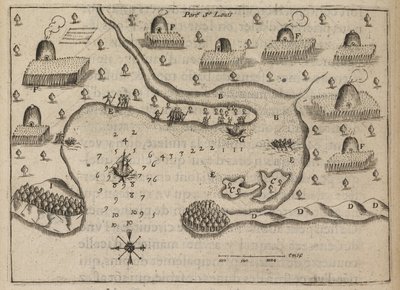 St. Louisin satama, Samuel de Champlainin Les Voyages du Sieur de Champlain... tekijältä French School