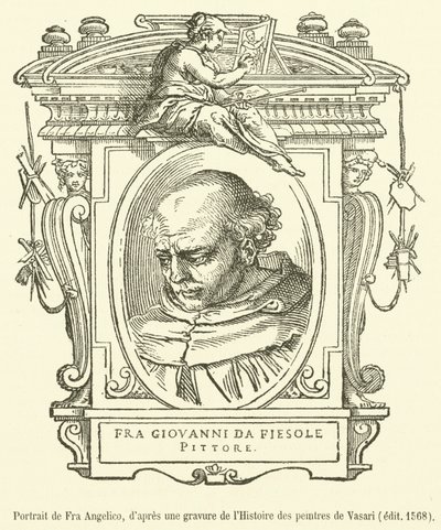 Fra Angelicon muotokuva (kaiverrus) tekijältä French School