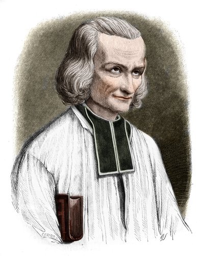 Muotokuva Abbe Jean Marie Vianneystä (Vianey, Viannay, Viennet), joka tunnetaan nimellä Cure d