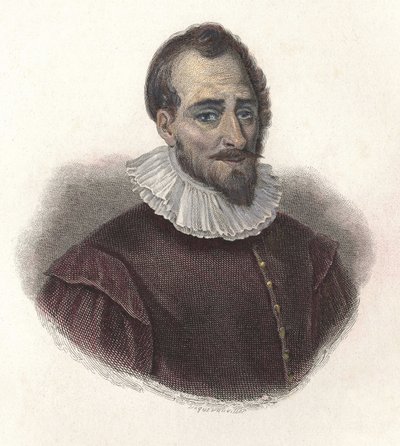 Adam de Craponnen (1527-1576), ranskalaisen matemaatikon ja insinöörin muotokuva. "" Hyödyllisten miesten muotokuvia"" tekijältä French School