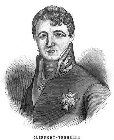 Aime Marie Gaspard de Clermont-Tonnerren muotokuva (Clermont Tonnerre tekijältä French School