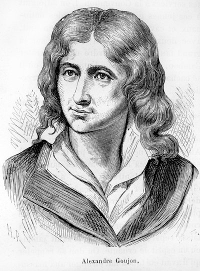 Muotokuva Alexandre Goujonista (1766-1795), Ranskan vallankumouksen näyttelijästä - Henri Martinin "" L