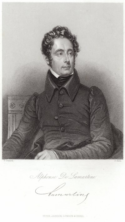 Alphonse de Lamartinen muotokuva tekijältä French School