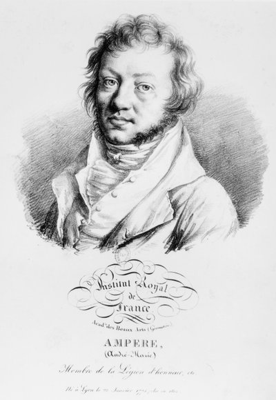Andre-Marie Amperen (1775-1836) muotokuva tekijältä French School