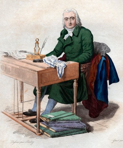 Ranskalaisen säveltäjän Andre Ernest Modeste Gretryn (1741-1813) muotokuva. tekijältä French School