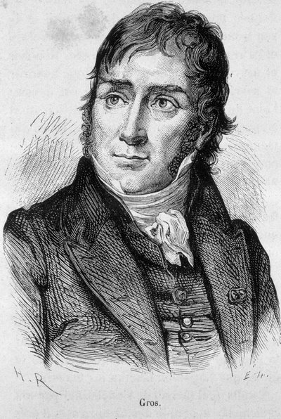 Muotokuva Antoine Jean Grosista (1771 - 1835), Davidin oppilas ja sitten virallinen Napoleonin taidemaalari - Henri Martinin "" L