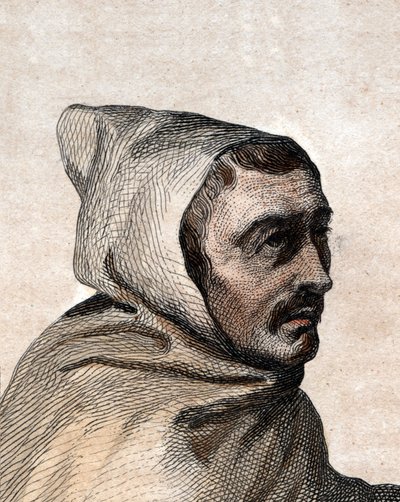 Armand Jean le Bouthillier de Rancen (1626-1700), ranskalaisen apottin ja trappistisisterskien perustajan muotokuva. tekijältä French School
