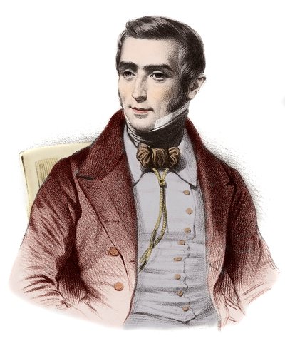 Augustin Eugene Scriben (1791-1861), ranskalaisen kirjailijan muotokuva - Eugene Scriben (1791-1861), ranskalaisen moraalikomedian kirjoittajan muotokuva tekijältä French School