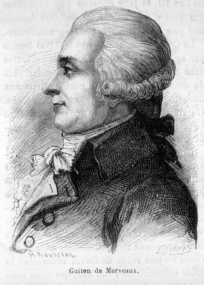 Paroni Louis-Bernard Guyton-Morveau (Guiton) (1737-1816), ranskalaisen poliitikon, kemistin ja vallankumouksellisen muotokuva - Henri Martinin "" L
