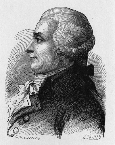 Paroni Louis-Bernard Guyton-Morveau (Louis Bernard Guyton de Morveau) (Guiton) (1737-1816), ranskalaisen poliitikon, kemistin ja vallankumouksellisen muotokuva - julkaisussa "Album de la Science; maineikkaat tutkijat; Grandes disouvertes””” 1896. tekijältä French School