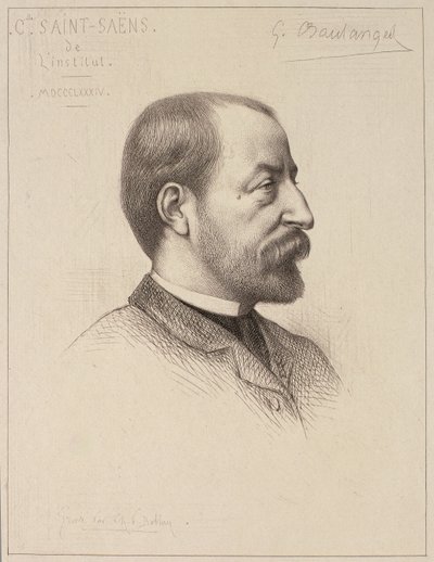 Camille Saint-Saensin (1835-1921) muotokuva tekijältä French School