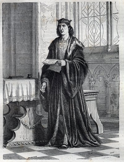 Muotokuva kardinaali Pietro Carafasta tai Caraffasta tai Johannes Peter Caraffasta tuleva paavi Paavali IV (Paolo IV 1476-1559) Kaiverrus "" Paavien historiaan (...) Kuningatarkuninkaan ja keisarien rikokset vuosisatojen ajan" Maurice Lachatre tekijältä French School