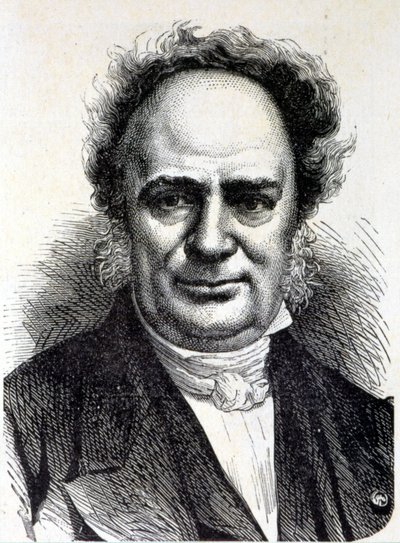 Muotokuva Charles Frederic Kuhlmannista (1803 - 1881) - "" Album of Sciencessä; maineikkaat tutkijat; Suuria löytöjä””” 1896. tekijältä French School