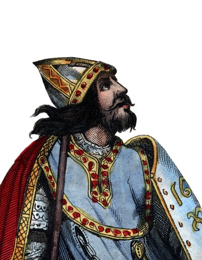 Charles Martelin (688-741), Frankin sotilaallisen ja poliittisen johtajan muotokuva. tekijältä French School