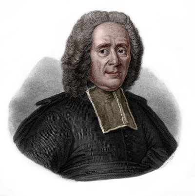 Muotokuva Charles Rollinista (1661-1741), ranskalainen historioitsija ja kouluttaja. tekijältä French School