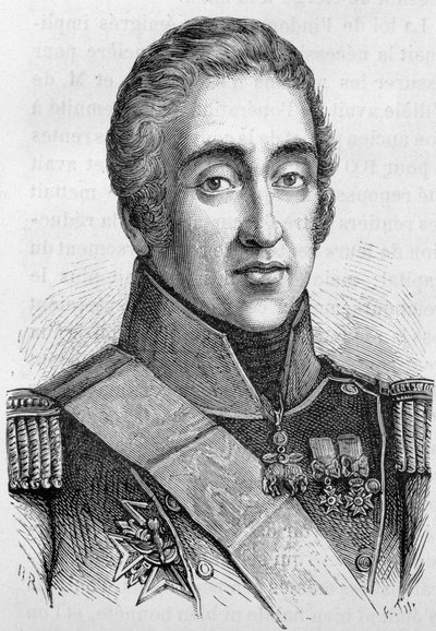 Kaarle X:n, Ranskan kuninkaan (1757 - 1836) muotokuva - Henri Martinin "Ranskan historiassa" tekijältä French School