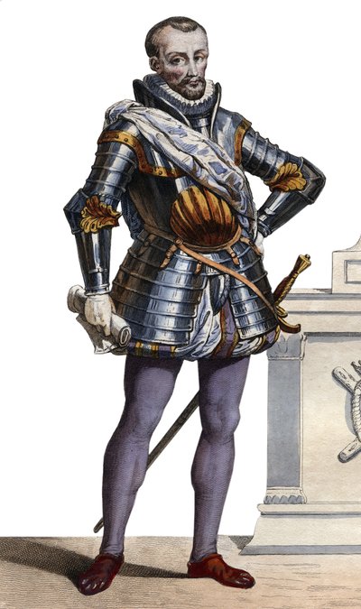 Brissacin kreivin (1505-1563), Ranskan marsalkka Charles de Cossen muotokuva. tekijältä French School