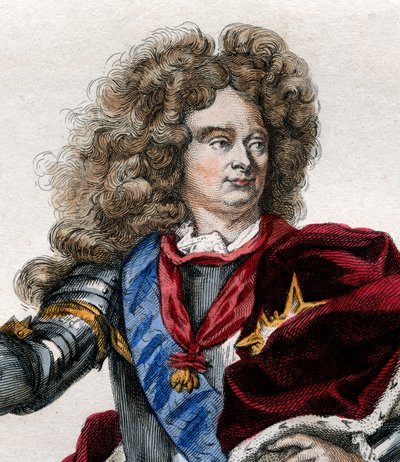 Ranskan marsalkka Claude Louis Hector de Villarsin (1653-1734) muotokuva. tekijältä French School