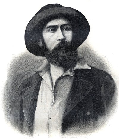 Tohtori Noel Eugene Ballay (1847-1902), ranskalaisen tutkimusmatkailijan ja siirtomaahallinnon, Ranskan Länsi-Afrikan toisen kenraalikuvernöörin (AOF tai A.O.F.) muotokuva Kaiverrus 1902. Yksityinen kokoelma. tekijältä French School