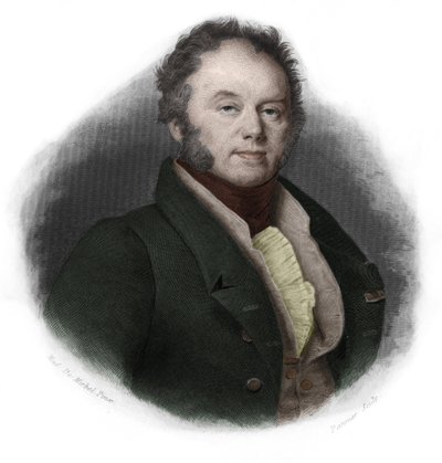 Edouardin muotokuva, Fitz-Jamesin herttua (Fitz James) (1776-1838), ranskalainen poliitikko. Louis de Cormenin Timonin teoksessa LIBRE DES SPEAKERS. 1842. Yksityinen kokoelma. tekijältä French School