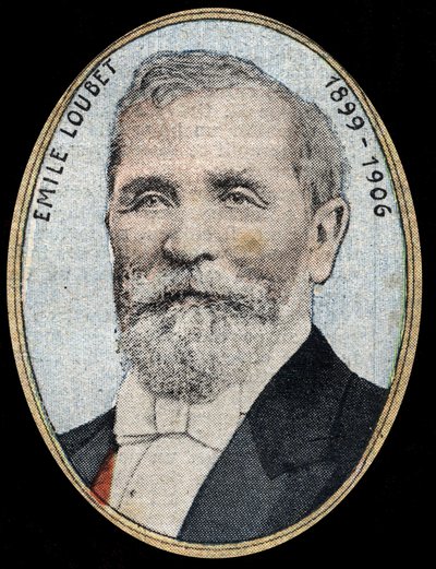 Ranskan tasavallan presidentin Emile Loubetin (1836-1929) muotokuva. tekijältä French School