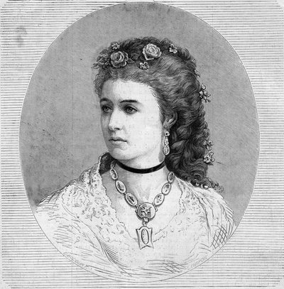Emma Albanin muotokuva (Marie Louise Emma Cecile Lajeunesse dite tekijältä French School