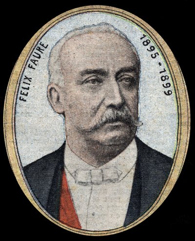 Muotokuva Felix Fauresta (1841-1899), teollisuusmies ja poliitikko, maltillinen republikaani, hänestä tuli tasavallan presidentti vuosina 1895-1899. tekijältä French School