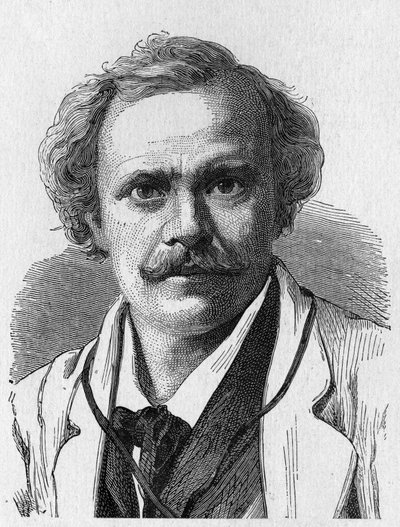 Félix Nadarin (1820 - 1910) muotokuva - "" Tiedealbumissa; maineikkaat tutkijat; Suuria löytöjä””” 1896. tekijältä French School