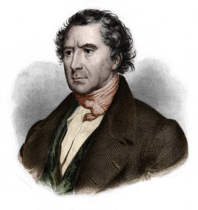 Muotokuva Francois Aragosta (1786-1853), ranskalaisesta matemaatikko, fyysikko, tähtitieteilijä ja poliitikko. Louis de Cormenin Timonin teoksessa LIBRE DES SporERS. 1842. Yksityinen kokoelma. tekijältä French School