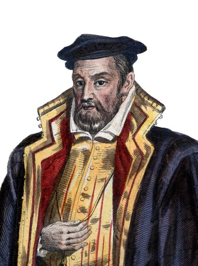 Muotokuva Gaspard II de Colignysta (1519-1572), Lord de Chatillonista, ranskalaisesta aatelista ja amiraalista. tekijältä French School