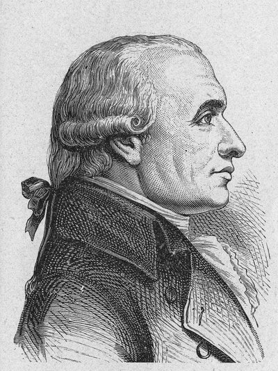 Gaspard Mongen, Peluksen kreivin (1746 - 1818), ranskalaisen matemaatikon muotokuva - julkaisussa "Album de la Science; maineikkaat tiedemiehet; Suuria löytöjä””” 1896. tekijältä French School