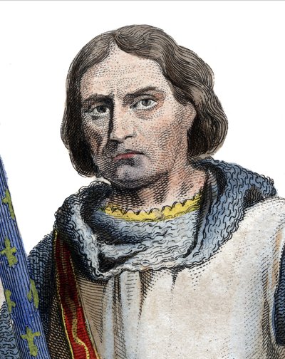 Muotokuva Gaucher V de Chastillonista (n. 1249-1329), Ranskan konstaapeli. tekijältä French School