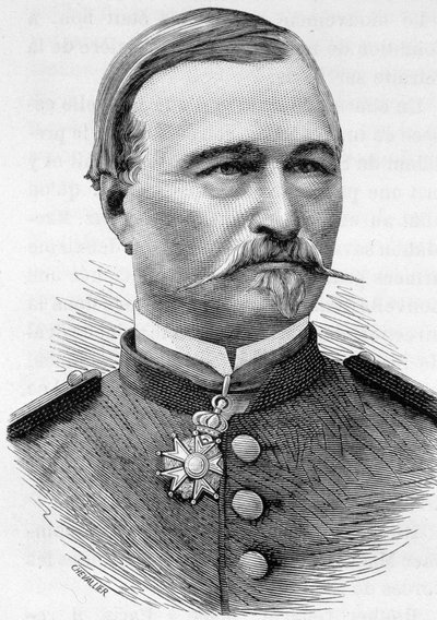 Kenraali Berthaudin muotokuva - Henri Martinin "Ranskan historiassa". tekijältä French School
