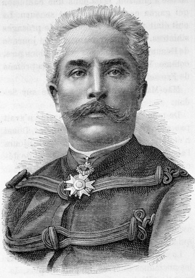 Kenraali Galiffetin muotokuva - Henri Martinin "Ranskan historiassa". tekijältä French School