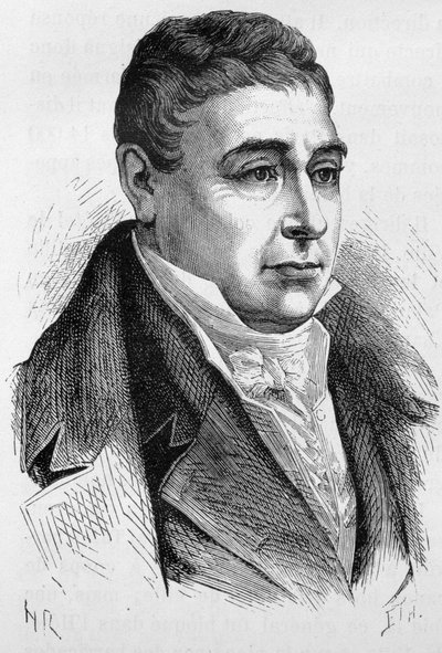 Kenraali La Fayette (Lafayette) (1757 - 1834) muotokuva - Henri Martinin "Ranskan historiassa" tekijältä French School