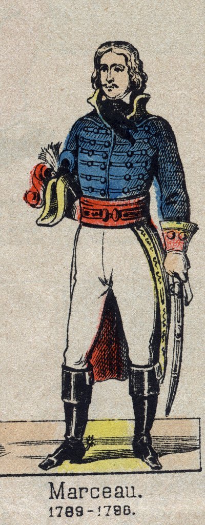 Kenraali Marceaun (1769-1796) muotokuva. tekijältä French School