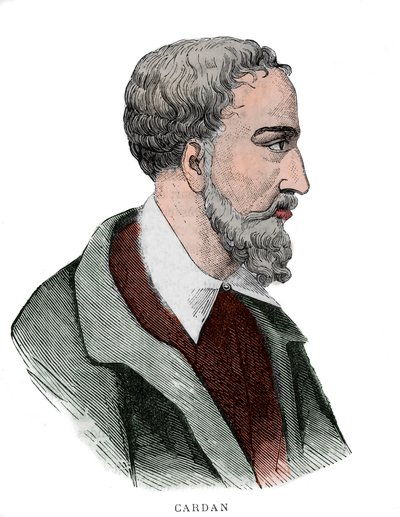 Gerolamo Cardanon (Girolamo Cardano, Hieronymus Cardanus tai Jerome Cardan) muotokuva tekijältä French School