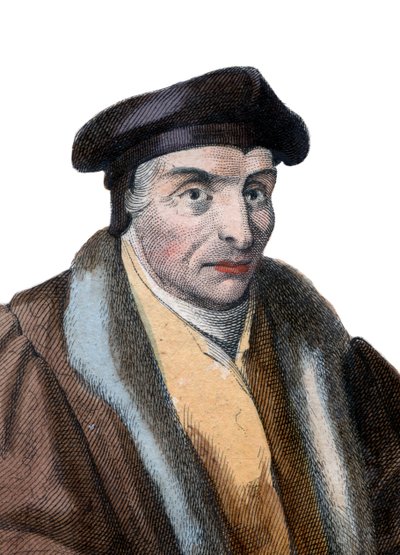 Guillaume Buden (Budee) (Budaeus) (1467-1540), ranskalaisen tutkijan muotokuva. tekijältä French School
