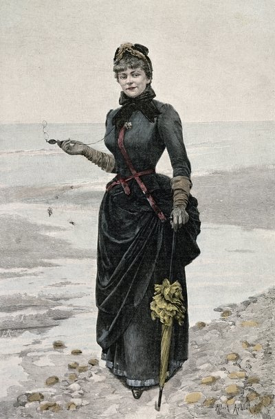 Gypin muotokuva (Sibylle Gabrielle Marie Antoinette Riquetti de Mirabeau, Martel de Janvillen kreivitär) (1849-1932), ranskalainen kirjailija Fren tekijältä French School