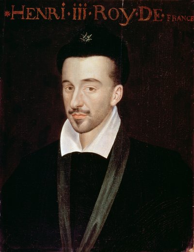 Henrik III:n muotokuva (1551-89) tekijältä French School