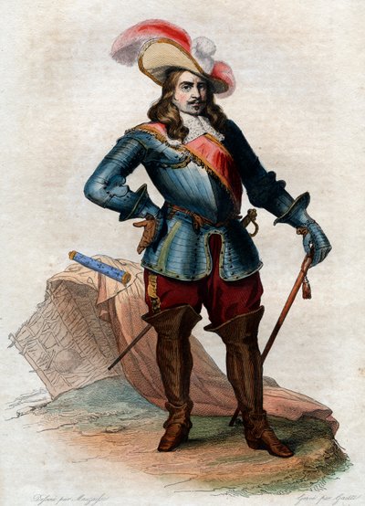 Muotokuva Henri de La Tour dAuvergnesta, Vicomte de Turenne (1611-1675), Ranskan marsalkka. tekijältä French School