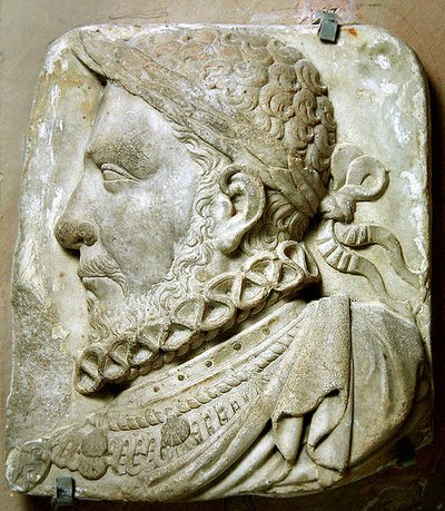 Henry II:n muotokuva Ranskasta (marmori) tekijältä French School