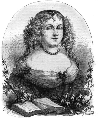 Muotokuva Isabel II:sta Jerusalemista (Yolande de Brienne), Jerusalemin kuningattaresta (1212-1228) ja Pyhän Imperiumin Frederic II:n vaimosta. Kaiverrus "" Paavien historiaan (...) Kuningatarkuninkaan ja keisarien rikokset vuosisatojen ajan" Maurice Lacha tekijältä French School