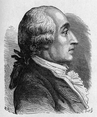 Jacques Alexandre César Charlesin (1746 - 1823), ranskalaisen fyysikon muotokuva - "" Tiedealbumissa; maineikkaat tiedemiehet; Suuria löytöjä””” 1896. tekijältä French School
