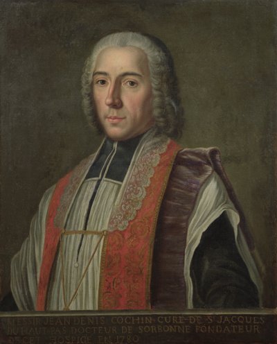 Jacques Denis Cochinin (1726-83) muotokuva Saint-Jacques-sairaalan perustaja tekijältä French School