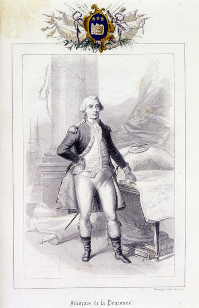 Jean-Francois Galaupin muotokuva, Comte de La Perousen (Jean Francois Laperouse) tekijältä French School
